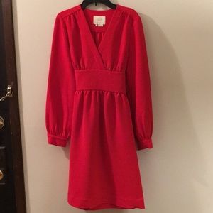 Kate Spade red tie waist dress